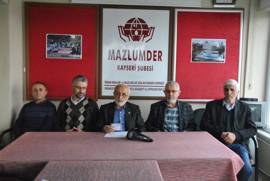 MAZLUMDER KAYSERİ: KUTSALLARA SALDIRI HÜRRİYET OLAMAZ!