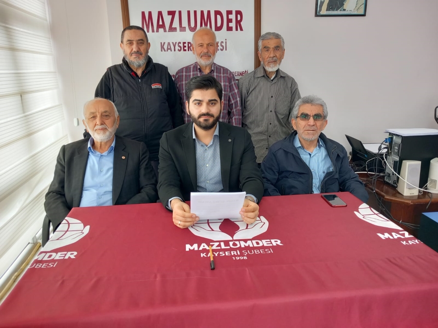 MAZLUMDER KAYSERİ ŞUBESİ: İSRAİL KATLİAMI SON BULSUN