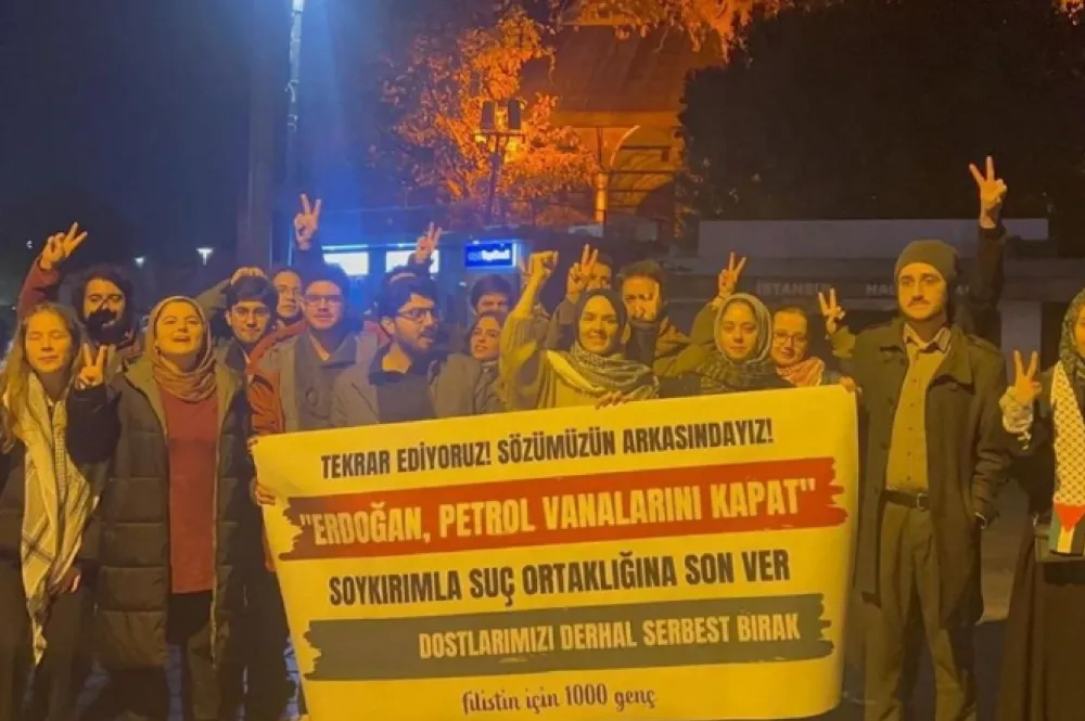 Erdoğan konuşurken 