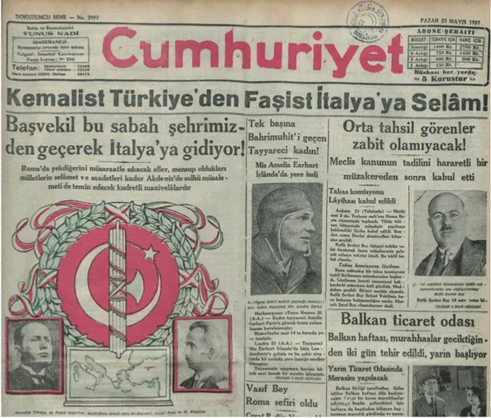 İtalyan arşivinden çıktı. Yunus Nadi o manşeti İtalyanlardan para almak için atmış: “Yunus Nadi Bey’e 600 bin lira?”