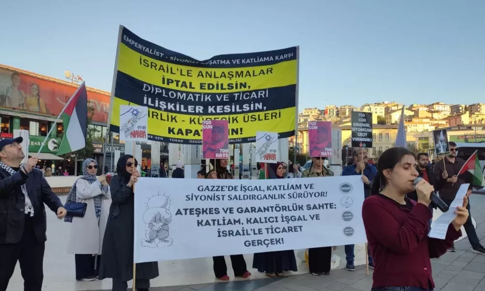 Gazze Eylemleri Devam Ediyor: Ateşkes Sahte, Katliam Gerçek!