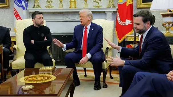 Trump, Zelenskiy’i azarladı, Zelenskiy Beyaz Saray’ı terk etti