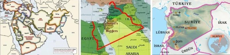 2004 yılında ABD Dışişleri Bakanı C. Rise tarafından İsrail’de ilan edilen BOP, Büyük İsrail ve Suriye