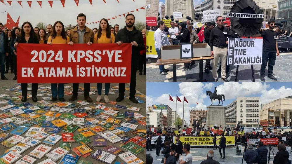Öğretmen adayları ek atama talebiyle Ankara