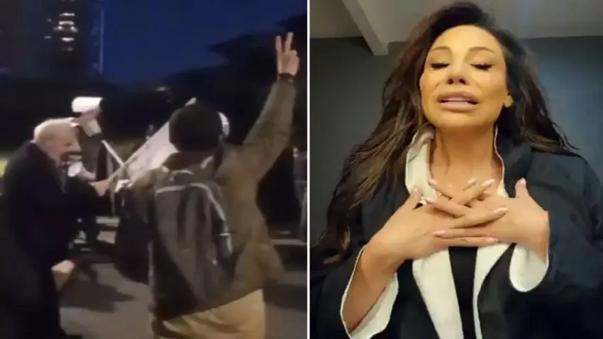 Ağlayarak yardım istedi! İsrail’e desteği nedeniyle protesto edilen Linet, sahneye çıkamadı