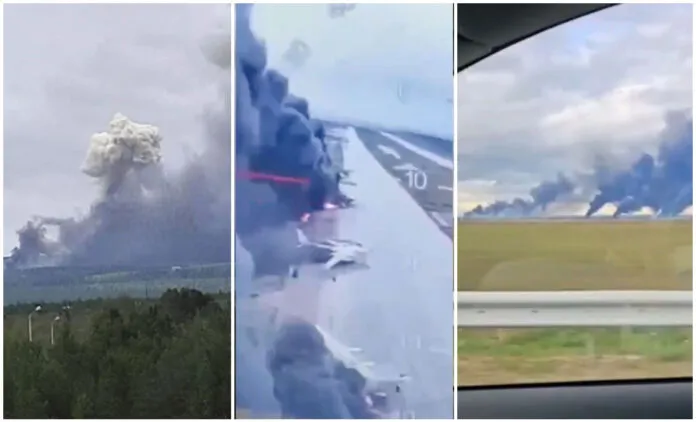 Ukrayna kamyon kasalarında soktuğu drone’larla Rusya içlerinde 5 hava üssünü bombaladı