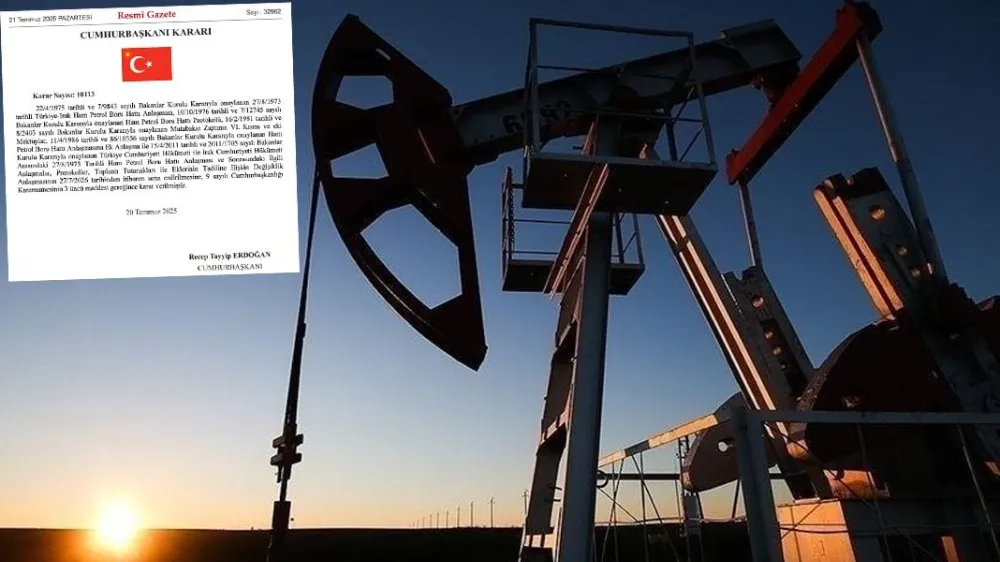52 yıllık petrol anlaşması bitiyor: Erdoğan imzaladı, Resmi Gazete