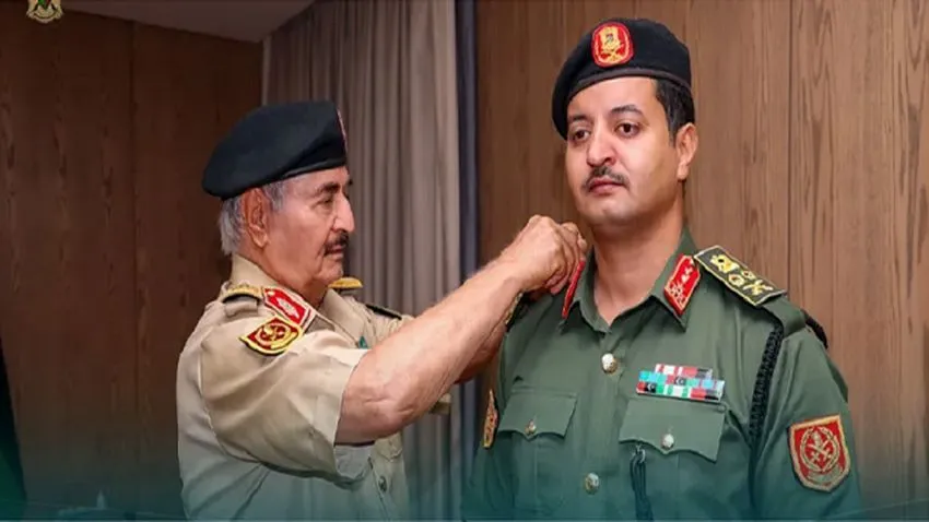 Hafter, oğlunu terfi ettirip genelkurmay başkanı yaptı
