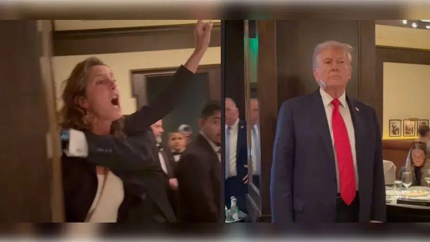 Trump, restoranda neye uğradığını şaşırdı: Sen bugünün Hitlerisin!