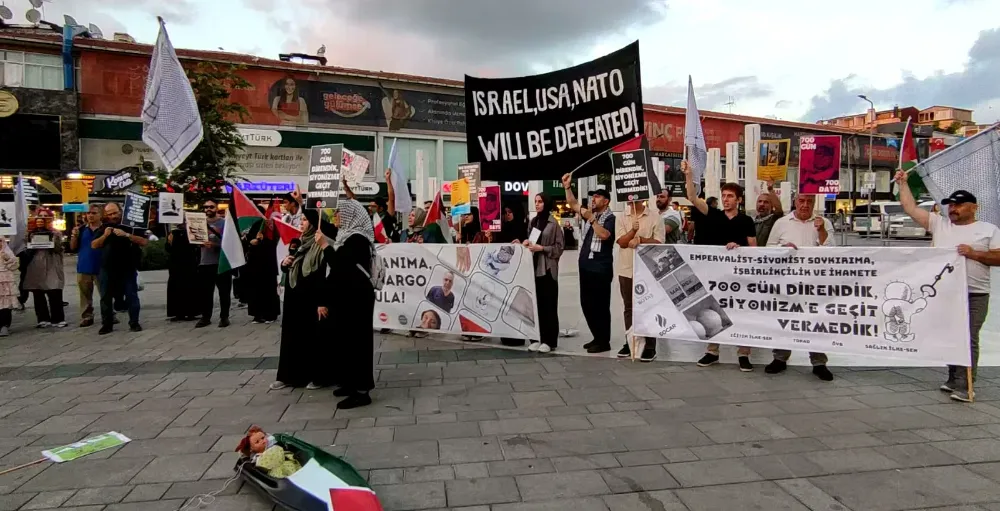 Üsküdar’da Soykırımın 700. Günü ve Sumud Filosuna Destek Eylemi